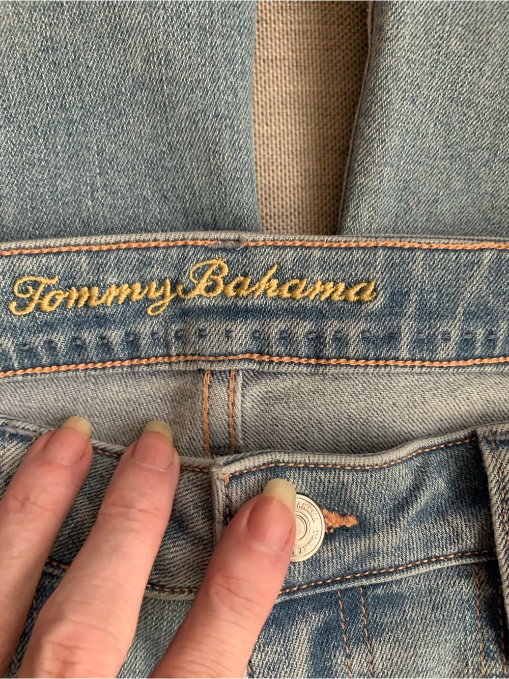 Tommy Bahama Light Blue Women's Jeans - Picture 3 of 4